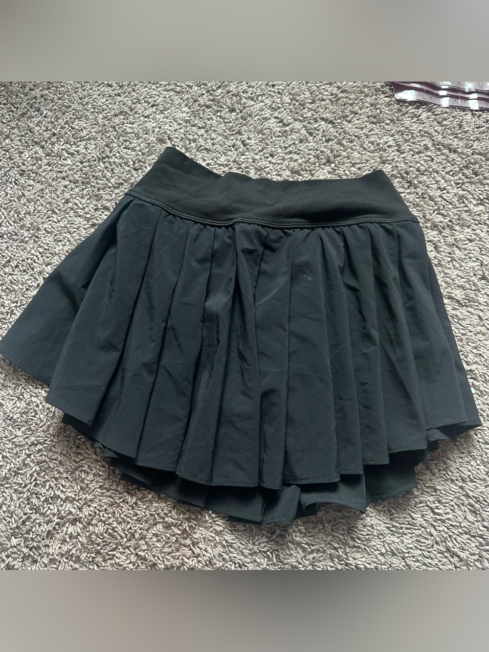 aerie Black Pleated Mini Skirt